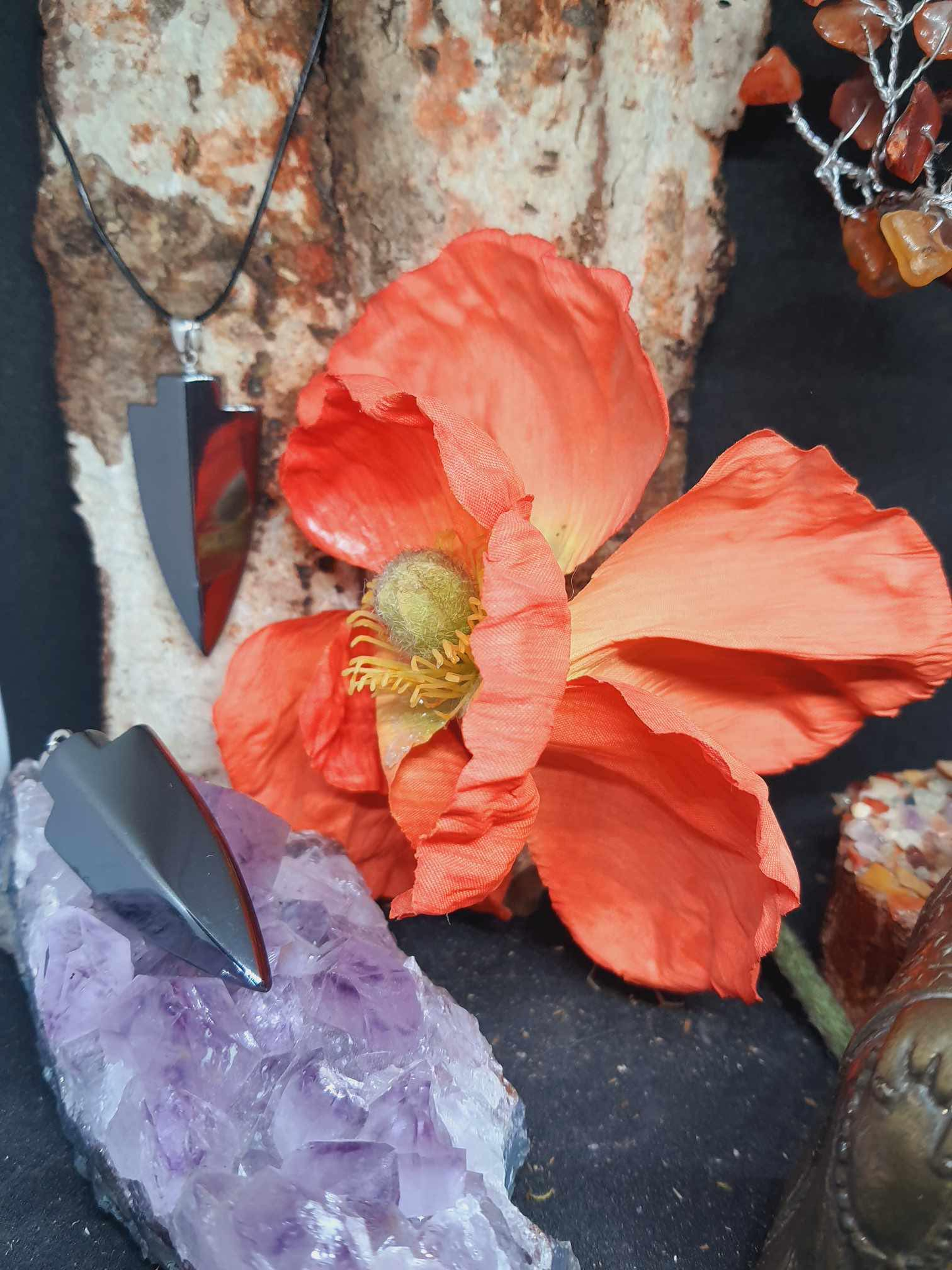 Pendentif Pointe de Flèche en Hématite