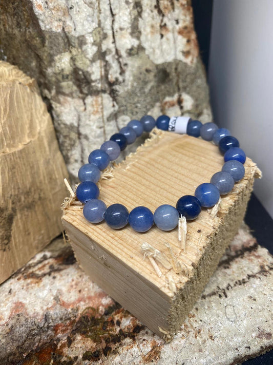 Bracelet en Aventurine Bleue