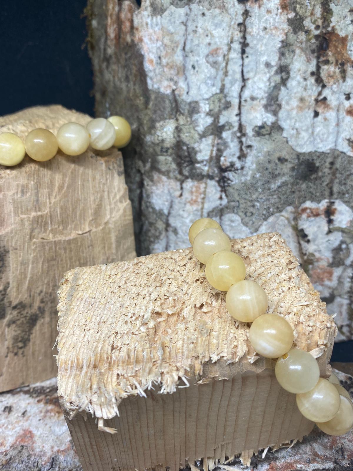 Bracelet en Calcite Jaune