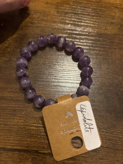 Bracelet en Lépidolite