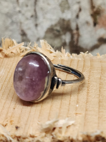 Bague en Lépidolite et Argent S925