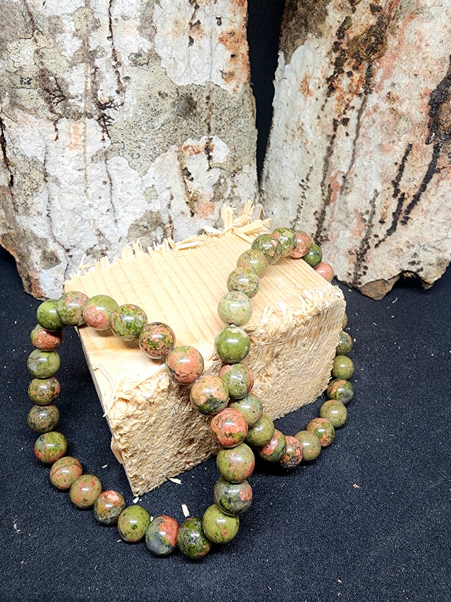 Bracelet en Unakite