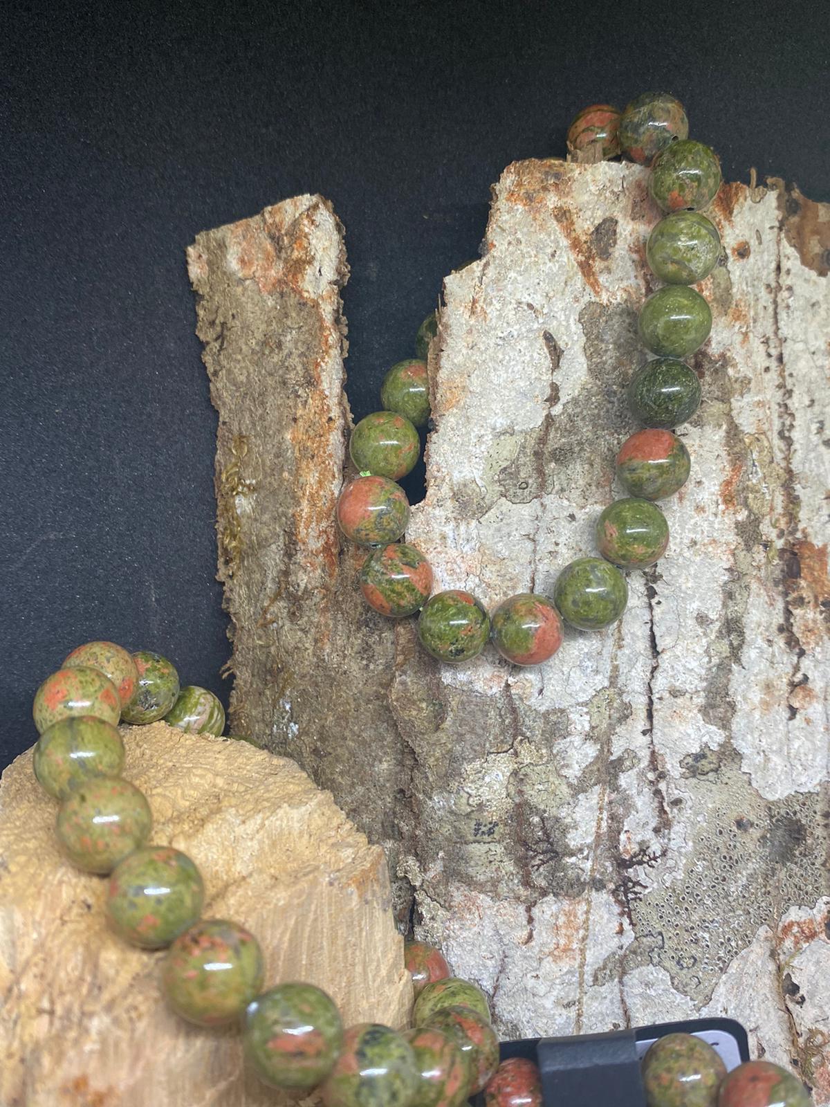 Bracelet en Unakite